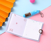 Set de Papelería Escolar Kawaii, Libreta Portátil de Dibujos Animados de Santa Claus, Mini Libreta de Cuero con Espiral, Hojas Sueltas de PVC, PP 43