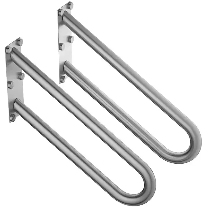 Non-Slip Stairs Handrail U-shape Wall Mount Handrail Stainless steel tuvalet tutunma bar Outdoor Grab bar for disabled