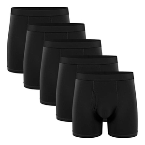 Pantalones cortos de punto de algodón para hombre, pierna larga, fitness cómodo con servicio de logotipo personalizado, <span class=keywords><strong>calzoncillos</strong></span> de talla grande <span class=keywords><strong>4XL</strong></span> para hombre - Product Image 5