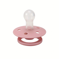 Sucette pour bébé en silicone médical de qualité supérieure, de forme gourde, sans BPA, écologique, avec poignée et circulation d'air à débit variable