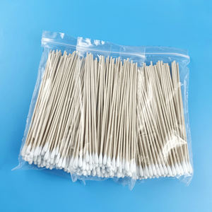 100 pièces/sac 6 pouces 4.2mm 10mm bâton de nettoyage <span class=keywords><strong>tige</strong></span> en <span class=keywords><strong>bois</strong></span> outil de nettoyage <span class=keywords><strong>coton</strong></span>-<span class=keywords><strong>tige</strong></span> écouvillons - Product Image 6