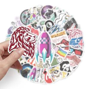 50 pièces haute qualité ordinateur portable <span class=keywords><strong>Manga</strong></span> dessin animé autocollants impression étanche PVC à la mode <span class=keywords><strong>miroir</strong></span> autocollant - Product Image 6