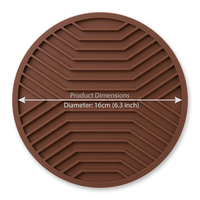 Tapis de cuisine isolant en silicone moderne, dessous de plat résistants à la chaleur, sous-verres légers et écologiques 10x10cm/16x16cm