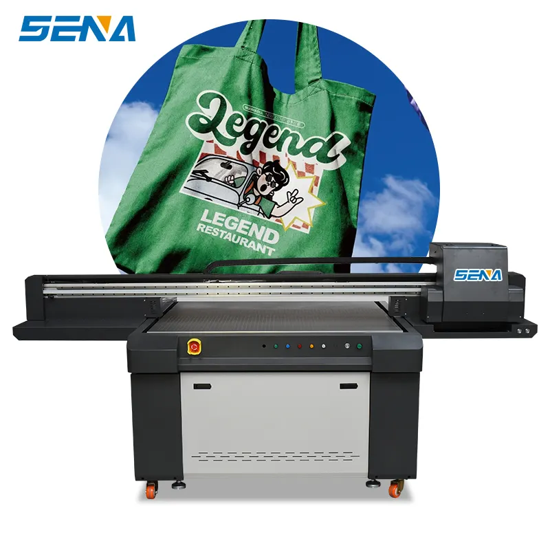 SENA CMYKColor 1390ガラスウッドメタルPVCアクリル産業用UVインクジェットプリンターUVフラットベッド印刷機