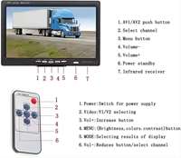 Moniteur de voiture TFT-LCD de 7 pouces pour le placement de bureau de camion 800*480 fonction d'écran partagé garantie d'un an pour le système de conduite de rétrovision