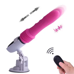 Mesin Dildo seks realistis pengisi daya pemanasan cerdas mainan seks Vibrator besar Pria Wanita