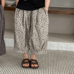 Vêtements pour enfants 2026 – Nouveaux pantalons d'été léopard souples à cordon de serrage pour garçons, filles et bébés - Product Image 3