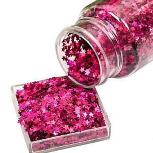 Paillettes holographiques noires, rouges et violettes pour ongles, forme étoile 3 mm, pour gobelets, décoration <span class=keywords><strong>de</strong></span> Noël et <span class=keywords><strong>de</strong></span> fêtes - Product Image 2