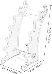 2 rõ ràng <span class=keywords><strong>Acrylic</strong></span> chủ Bút hiển thị đứng với tổ chức Nail Brush chủ đứng 2 thiết kế độc đáo cho nghệ thuật bàn chải - Product Image 2