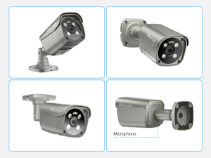 Kit kamera keamanan 4K 8MP, kamera CCTV PoE sistem 8 deteksi gerakan Audio dua arah jaringan IP keamanan rumah - Product Image 2