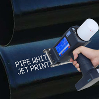 Imprimante portable Deming Al16 pour acier de tuyauterie, machines de codage, imprimantes à encre blanche, imprimantes à jet d'encre portables, machine d'impression de date