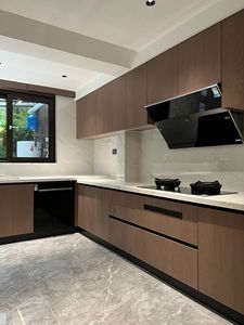 Gabinetes de Cocina Estilo Americano Shaker, Puerta de Madera Sólida Personalizada, Armario, Gran Venta - Product Image 2