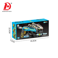 HUADA-Pistola eléctrica con luz de Flash, juguete de balas blandas, pistolas de softball de seguridad manual 2 en 1, juego de disparos, pistola de bolas de aire