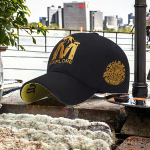Gorra de Béisbol de 6 Paneles Personalizada con Letra Bordada, Hebilla Dorada de Cobre, Color en Contraste, 100% Algodón Vintage, Precio de Fábrica - Product Image 2
