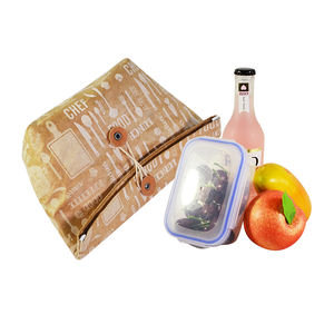 Paquete de papel multiusos, bolsa de papel Kraft impermeable, porta alimentos, bolsa de almuerzo de papel marrón aislado con cubierta de rollo - Product Image 6