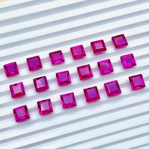 พลอยทับทิมเจียระไนด้วยเพชรธรรมชาติพลอยอัญมณีหลวม20ชิ้น6X 100CT ขนาด6/15x15มม. - Product Image 2