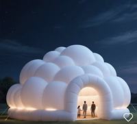 Tente gonflable populaire en forme de nuage pour le camping, les événements commerciaux, les expositions, les tentes gonflables pour événements, les tentes dôme pour fêtes