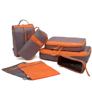 新设计7件套收纳器防水包装立方体服装袋储物牛津旅行包
