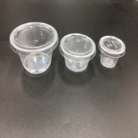 Boîte alimentaire en PP compatible micro-ondes, boîte à emporter jetable en plastique, boîte de préparation de repas ronde pour restaurant et cuisine