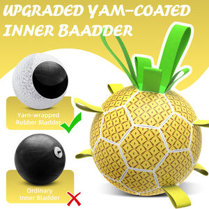 KINYU çevre dostu Ultra dayanıklı patentli PU ağır çok sekmeli interaktif açık eğitim-özel çiğneme dayanıklı köpek topu - Product Image 2