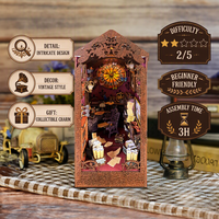 Hamaileon – Kit de bricolage pour niche à livres DIY, thème studio de détectives, artisanat esthétique en bois fait main, kits de maisons miniatures pour adultes – Vente en gros