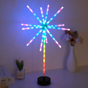 إضاءة <span class=keywords><strong>LED</strong></span> للألعاب النارية مع تطبيق وجهاز تحكم عن بعد، إضاءة خيالية متزامنة مع الموسيقى، إضاءة نيزكية للطاولة، إضاءة للعطلات والحفلات وحفلات الزفاف وأعياد الميلاد والمناسبات - Product Image 5