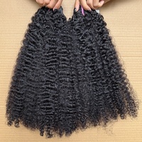Lots en Gros 4B4C 4A4B Cheveux Humains Bruts Vietnamiens Aligné Cuticule Extension de Cheveux Bouclés Afro Crépus 4B