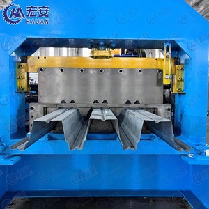 เครื่องขึ้นรูปแผ่นพื้น/แผ่นปูพื้นอัตโนมัติ Hauan พร้อมระบบ PLC เกียร์บ็อกซ์ เครื่องยนต์ ปั๊ม แบริ่ง-34KW 380V รับประกัน 1 ปี ใช้งานง่าย - Product Image 6