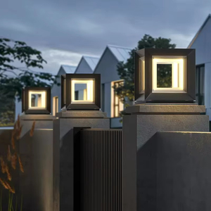Jpungsun Moderne <span class=keywords><strong>Pilier</strong></span> Lumières En Plein Air Villa Pelouse LED Paysage Solaire Cour Post Lampes Luminaire Extérieur pour <span class=keywords><strong>Pilier</strong></span> - Product Image 5