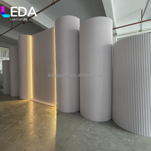 แท่นเสาโค้งสีขาวลายริ้ว LEDA Source Factory สำหรับงานแต่งงาน ฉากหลัง LED สำหรับงานแต่งงาน งานอีเว้นท์ และโรงแรม - Product Image 3