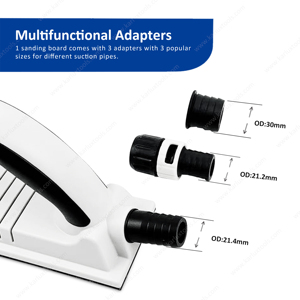 Prix usine Longboard70 * 400mm réglable crochet et boucle bloc de ponçage à la main Extraction sans poussière en plastique Flexile bloc de meulage <span class=keywords><strong>Po</strong></span> - Product Image 3