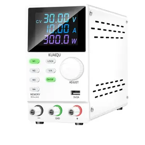 KUAIQU SPPS3010D 30V 10A 4-Digits LCD Display Lab Power Supply Output Switch Button DC Voltage Regulator