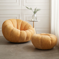 Nouveau design, canapé paresseux extensible en velours de haute qualité, fauteuil de salon abordable pour appartement et hôtel