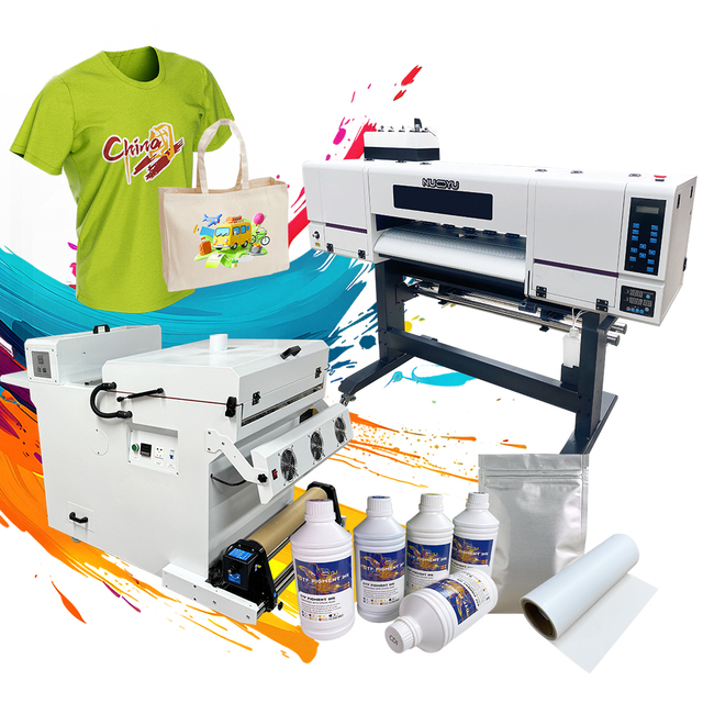 A1 DTF Printer 60CM 24 Inch I3200 XP600 I1600 2 Printheads With Epson Cloth Digital T Shirt DTF Printing Machine