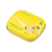 Mini boîte à menthe en métal de qualité alimentaire, conteneur promotionnel pour bonbons, boîte à menthe de poche personnalisée avec logo
