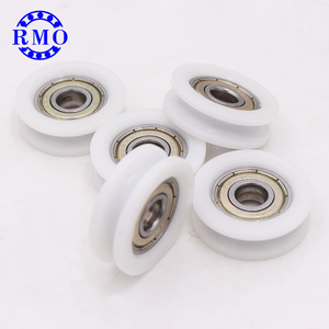 Rouleau <span class=keywords><strong>de</strong></span> <span class=keywords><strong>guidage</strong></span> à gorge en U 8x32x10mm 608 avec roulement, recouvert <span class=keywords><strong>de</strong></span> nylon, pour armoire, fenêtre et équipement mécanique - Product Image 4