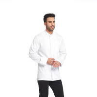 Uniforme de chef professionnel, veste blanche à manches longues, vêtements de travail pour hôtel, restaurant, cuisine, chemise de chef, combinaison de sushi