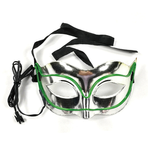 Halloween Batman nửa mặt nạ có thể sạc lại LED Light-Up Đảng EL dây mặt nạ PVC trang trí nửa mặt nạ - Product Image 2