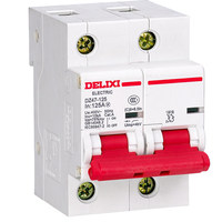 Disjoncteur miniature Delixi DZ47-125 1P 2P 3P 4P 63A 80A 100A 125A, interrupteur d'air, distribution solaire photovoltaïque, rail DIN MCB