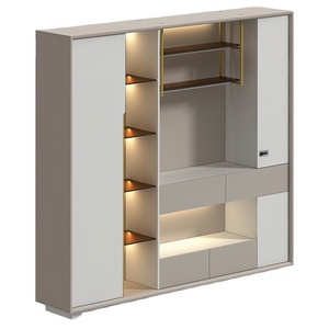 Armoire de classement de bureau extensible moderne avec tiroir, grand rangement, matériau <span class=keywords><strong>MFC</strong></span> E1, garantie 5 ans - Product Image 1