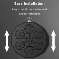 Machine d'entraînement de boxe intelligente avec cible murale lumineuse LED et sac de sable pour boxeurs à domicile