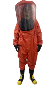 Combinaisons chimiques CGLX de haute qualité rouge/jaune <span class=keywords><strong>Omniseal</strong></span> avec gants en caoutchouc anti-acide et anti-alcali et bottes antidérapantes et anti-épines - Product Image 3