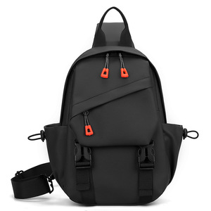 Multifunctional Casual Fashion Shoulder Bag for Men Large Capacity Trendy for Cycling Sports Other Activities <b>Chest</b> - Product Image 3
