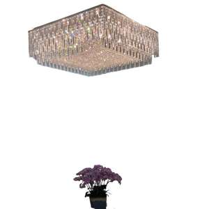 Lámpara de Techo de Cristal de Lujo Hecha a Medida para Sala de Estar, Dormitorio Principal y Vestíbulo Grande, Base de Acero, Fábrica de Zhongshan - Product Image 5