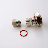 Conector de Antena Coaxial RF Macho Impermeable DIN 7/16 para Cable Coaxial Superflexible de 1/2'' y 50 Ohmios
