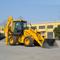 Mesin Pengolah Tanah WZ30-25 4WD 2.5Ton Backhoe Wheel Loader, Penjualan Langsung Pabrik, Tahan Lama, Laris Manis