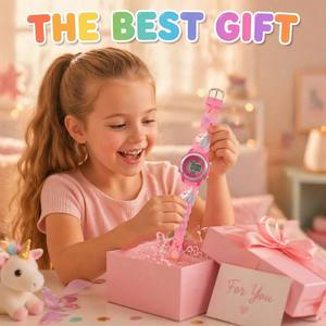 Reloj Digital LED de Dibujos Animados para Niños, Regalo para Fiestas, Sirena, Unicornio - Product Image 2