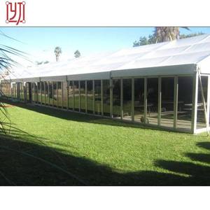 Tente de réception extérieure en aluminium 5x10 avec structure en PVC et parois vitrées pour mariages et événements hivernaux - Product Image 2