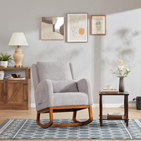Tissu nordique minimaliste café chaise longue en bois Accent chaises de loisirs fauteuil meubles de bureau à domicile chaise de canapé simple