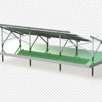 Structure forte charge lourde au sol PV panneau solaire en alliage d'aluminium structure de montage au sol supports de système